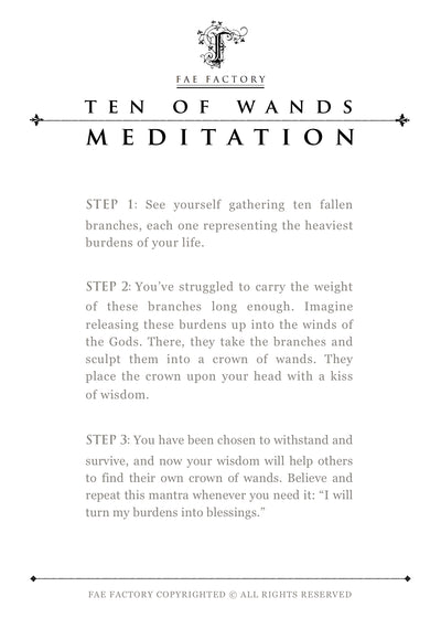 "Ten Of Wands" by Dr Franky Dolan