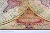 "Old World Map #13" Hand Painted on Authentic Cloth Canvas by Dr Franky Dolan