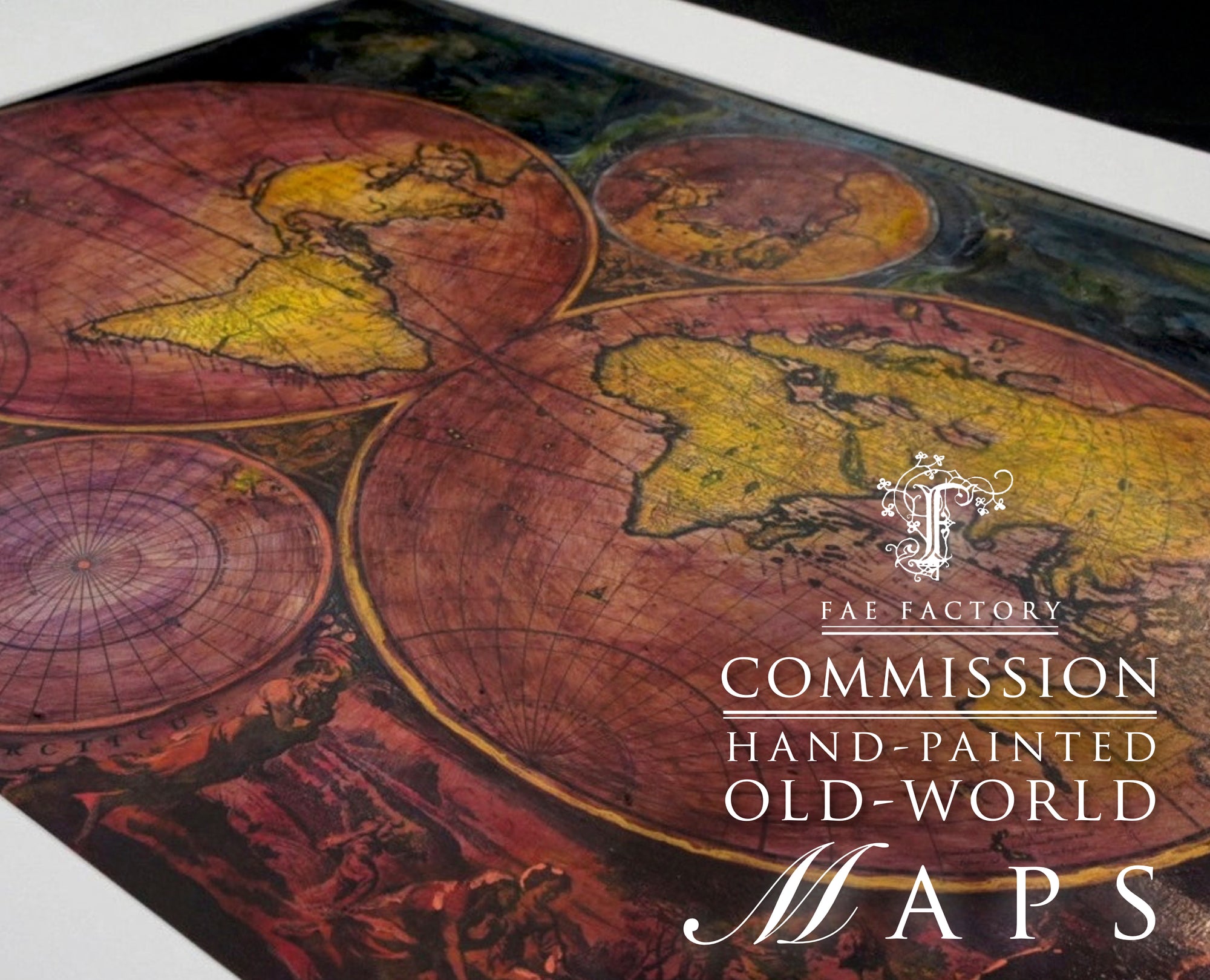 Aslidesign Old World Map Infinity Scarf