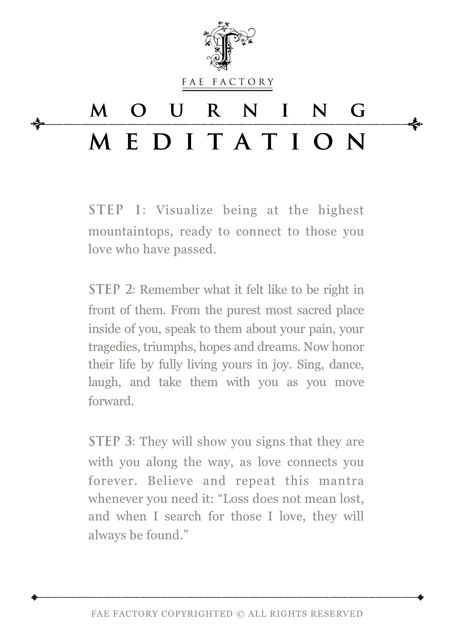 "Mourning" by Dr Franky Dolan