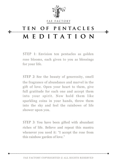 "Ten Of Pentacles" by Dr Franky Dolan