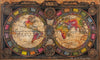 "Old World Map #5" Hand Painted on Authentic Cloth Canvas by Dr Franky Dolan