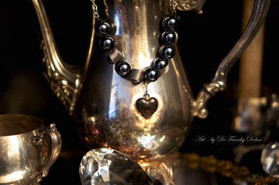 "Metal Heart & Pearl Necklace" by Dr Franky Dolan